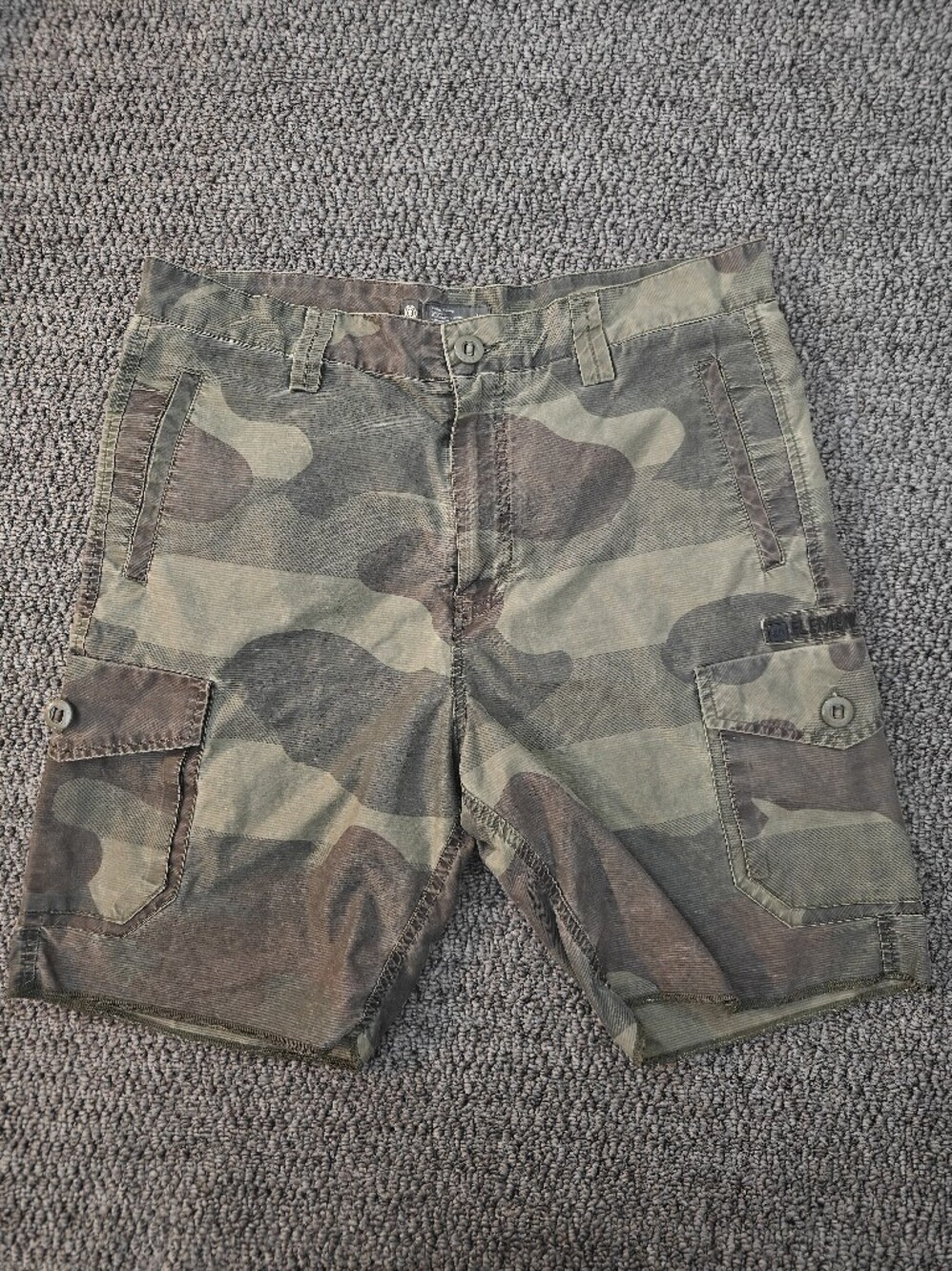 Element Men's Camo Cargo Shorts - Olive & Brown